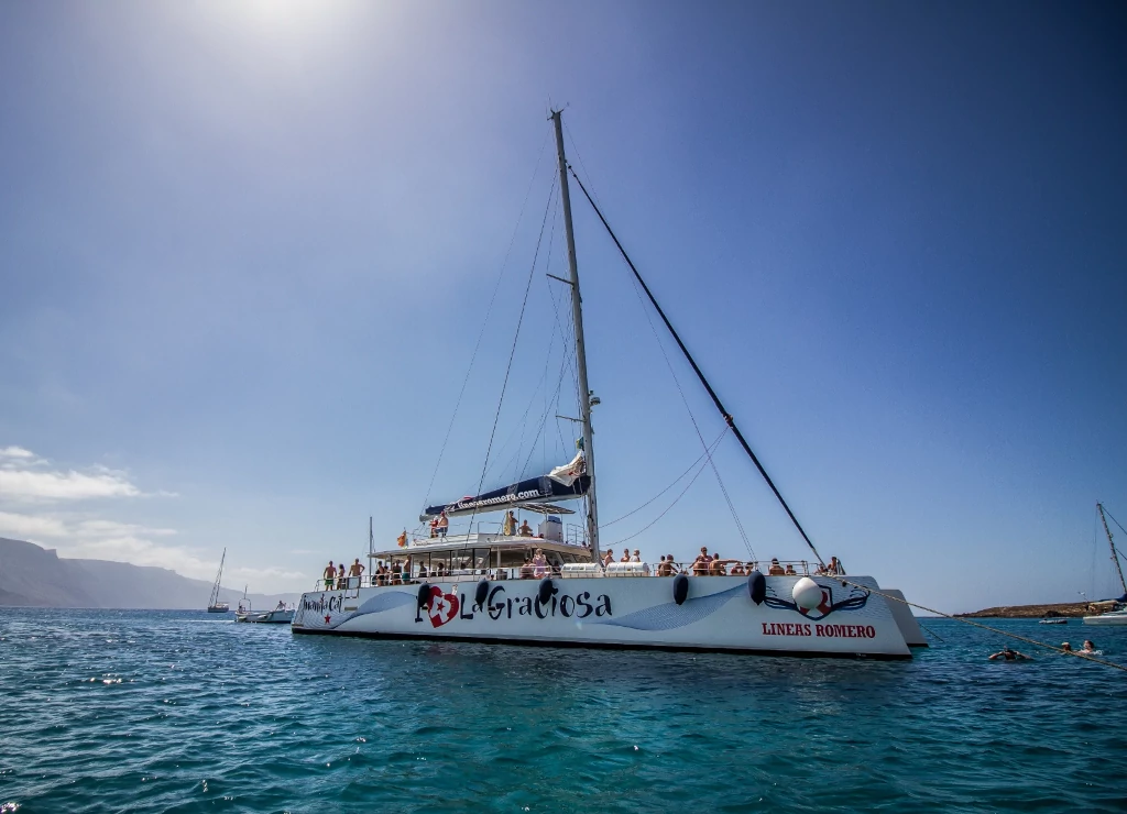 Family enjoying a catamaran sailing experience